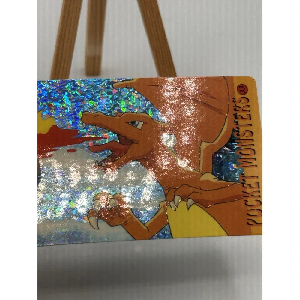 Pokemon‎ 1995 Vending Prism Firework Holo Sticker 33 31 Charizard Vaporeon
